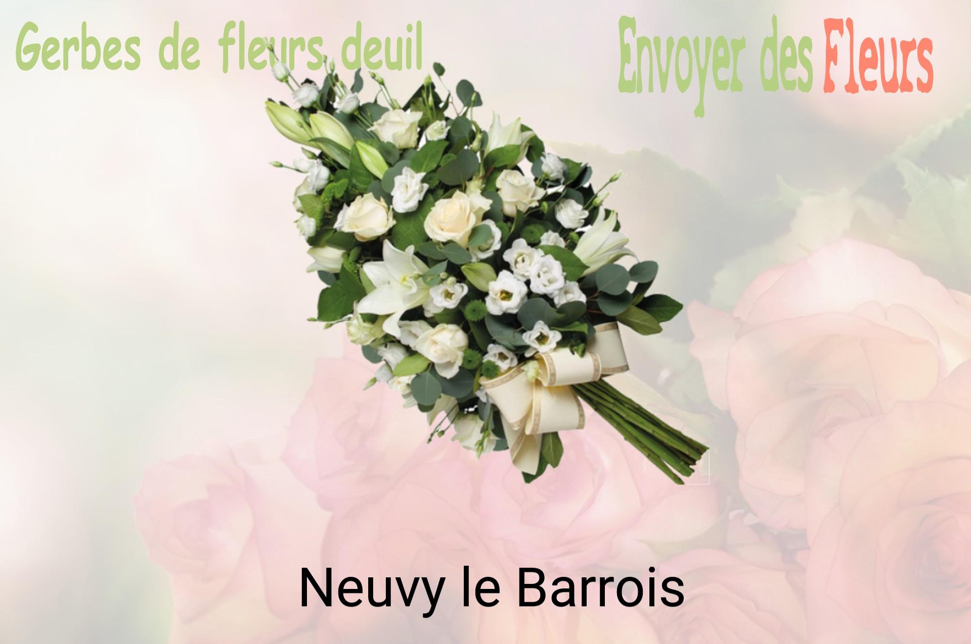 Gerbe de fleurs de deuil livrée à Neuvy-le-Barrois